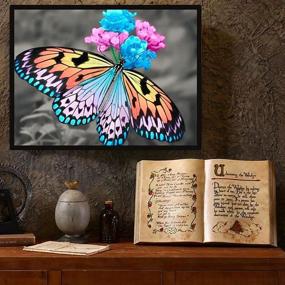 img 1 attached to Painting Butterfly Embroidery Rhinestone Gift15 7X11 8In