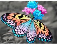 painting butterfly embroidery rhinestone gift15 7x11 8in logo