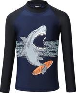 🩳 phibee sleeve protection swimwear orange boys' clothing - swim logo