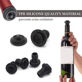 img 2 attached to 🍾 21-Piece Wine Stoppers Vacuum Set – Vacuum Wine Saver Stoppers for Wine, Champagne, Lemonade, Beer, and More – Flexible Reusable Wine Stopper Set