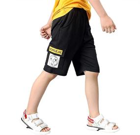 img 1 attached to Rolanko Boys' Playwear Drawstring Shorts - Optimized Clothing for Boys' Shorts