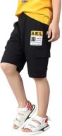 rolanko boys' playwear drawstring shorts - optimized clothing for boys' shorts logo