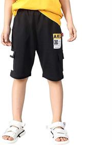img 3 attached to Rolanko Boys' Playwear Drawstring Shorts - Optimized Clothing for Boys' Shorts
