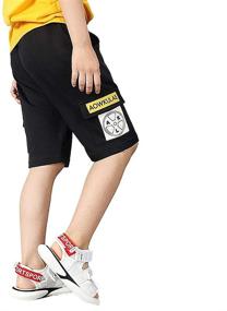 img 2 attached to Rolanko Boys' Playwear Drawstring Shorts - Optimized Clothing for Boys' Shorts