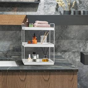 img 2 attached to Bathroom Organizer Countertop: 3 Tier Cosmetic & Spice Rack Storage Shelf - LDS001