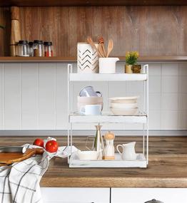 img 1 attached to Bathroom Organizer Countertop: 3 Tier Cosmetic & Spice Rack Storage Shelf - LDS001