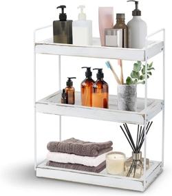 img 4 attached to Bathroom Organizer Countertop: 3 Tier Cosmetic & Spice Rack Storage Shelf - LDS001