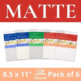 img 3 attached to 🖨️ Grafix Computer Matte Film 8.5 x 11 Pack of 6 - Printable Overlays, Stickers, Photos & More