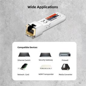 img 2 attached to SFP+ to RJ45 Copper Module - High-Speed 10GBase-T Plus Transceiver for Cisco SFP-10G-T-S, Ubiquiti, Netgear, Supermicro, QNAP, Broadcom, MikroTik S+RJ10, Avago - Up to 30m Reach