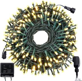 img 4 attached to 🎄 COSFLY Outdoor Christmas String Lights: 105 ft with 300 LEDs, UL Certificated Fairy Twinkle Tree Lights - Ideal for Garden, Halloween, Party, Wedding Decorations (Warm White)