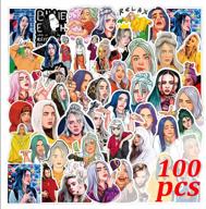 🎤 singer star stickers for laptop - pack of 100 girls singer-themed laptop stickers logo