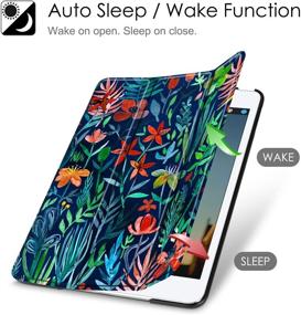 img 1 attached to Fintie SlimShell Case for iPad Mini 5 2019 - Lightweight Smart Stand Protective Cover with Auto Sleep/Wake - Jungle Night Design