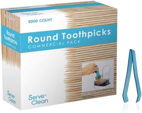 img 2 attached to 🧼 Serve Clean Round Toothpicks Count: Hygienic Toothpick Dispenser for All Occasions