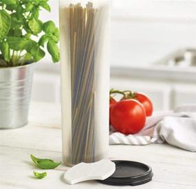 img 2 attached to 🍝 Clear Spaghetti Dispenser with Black Seal by Tupperware