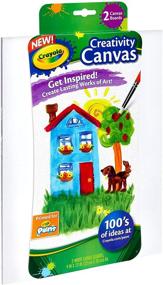 img 2 attached to Crayola Paint Canvas Set: 2 White 8x11 Painting Supplies - Unleash Your Creativity!