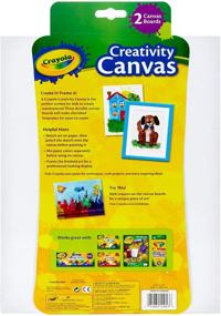 img 1 attached to Crayola Paint Canvas Set: 2 White 8x11 Painting Supplies - Unleash Your Creativity!