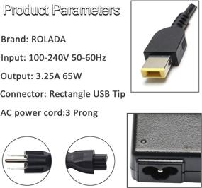 img 3 attached to 💻 65W Laptop Charger Replacement for Lenovo T430 T440 T440S T440P T450 T460 T460S; Lenovo Ideapad G50-30 G50-45 G50-70 G50-80 G70-35 G70-70 G70-80 Z40-70 Z50-70 Z50-75 Z70-80 Power Supply Cord