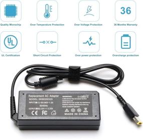img 1 attached to 💻 65W Laptop Charger Replacement for Lenovo T430 T440 T440S T440P T450 T460 T460S; Lenovo Ideapad G50-30 G50-45 G50-70 G50-80 G70-35 G70-70 G70-80 Z40-70 Z50-70 Z50-75 Z70-80 Power Supply Cord