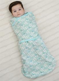 img 2 attached to 👶 Cozy Cotton Baby Sleeping Bag Swaddle Sack: Perfect for 6-12 Months