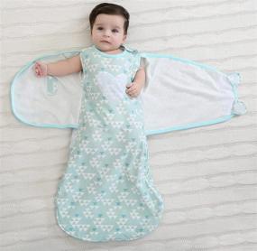 img 3 attached to 👶 Cozy Cotton Baby Sleeping Bag Swaddle Sack: Perfect for 6-12 Months