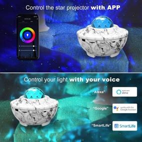 img 3 attached to 🌟 Eleanistor Upgrade Smart Star Projector: A Voice-Controlled Night Light with Bluetooth Speaker