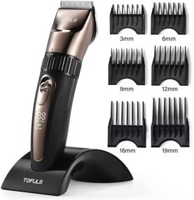 img 3 attached to Professional Hair Clippers for Men - Men's Beard Trimmer & Hair Cutting Kit: Electric Trimmer for Men's Haircut with Cordless Rechargeable Feature, LED Display - Ideal for Barbers