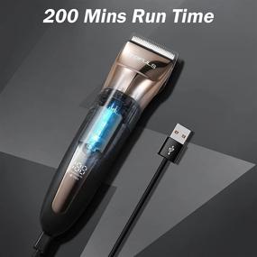 img 2 attached to Professional Hair Clippers for Men - Men's Beard Trimmer & Hair Cutting Kit: Electric Trimmer for Men's Haircut with Cordless Rechargeable Feature, LED Display - Ideal for Barbers