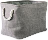 📦 dii camz37078 5568 collapsible large gray polyester storage bin: variegated design for convenient organization logo