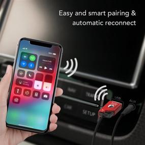 img 3 attached to 🔥 TUNAI Firefly Chat LDAC Bluetooth Adapter - Hifi Wireless Bluetooth 5.0 Receiver for Car/Home Stereo Music Streaming & Hands-Free Calls - USB DAC, 3.5mm AUX - Auto On, No Charging Needed (Red)