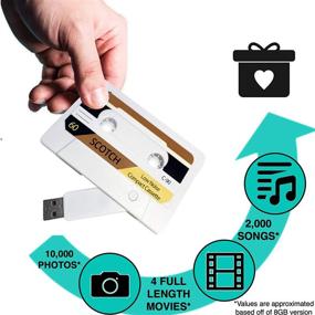 img 3 attached to 📼 The Original Mashtape – Retro Digital Cassette Design 4GB USB Flash Drive, Thumb Drive, Jump Drive for Awesome Mixtapes