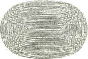 img 3 attached to 🔆 Braided Corded Oval Placemat with a Chic and Fashionable Design