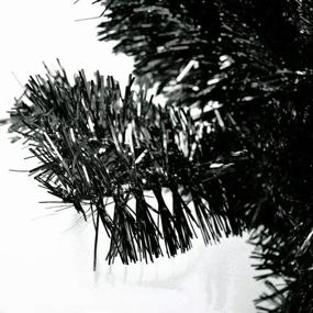 img 1 attached to 🎄 2ft Unlit Mini Artificial Black Christmas Tree - Ideal Xmas Decor for Home, Office, School - Tabletop Small Tree