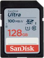 sandisk 128gb ultra uhs i memory logo