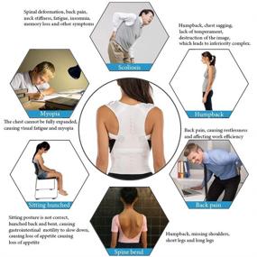 img 1 attached to Magnetic Back Braces For Back Pain - Adjustable Posture Corrector For Men &Amp