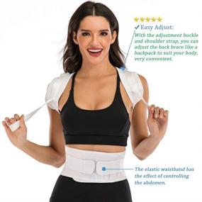 img 3 attached to Magnetic Back Braces For Back Pain - Adjustable Posture Corrector For Men &Amp