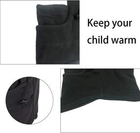 img 3 attached to ❄️ Winter Windproof Balaclava Fleece Boys' Accessories with Adjustable Fit