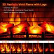 electric fireplace freestanding adjustable protection logo