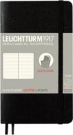 📓 leuchtturm1917 - a6 softcover dotted notebook (black) with 123 numbered pages logo