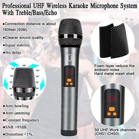img 2 attached to 🎙️ Портативный микрофонный динамик JYX с Bluetooth 5.0: Перезаряжаемая система PA с FM-радио, пультом дистанционного управления, поддержкой TF-карты/USB