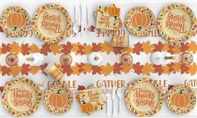 img 3 attached to Thanksgiving Tablecloth Disposable Decoration Dinnerware Household Supplies