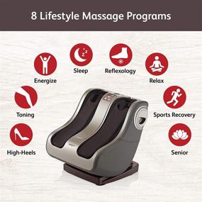 img 2 attached to OSIM uPhoria Warm: Ultimate 5-in-1 Deep-Tissue Shiatsu Foot & Calf Massager - Сильнейший массажер для улучшения кровообращения, снятия стресса и электрической массажной рефлексотерапии с терапией теплом.