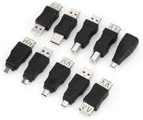 img 3 attached to 💡 Convenient 40-Piece USB Adapter Kit: Connectors to Boost Compatibility & Flexibility - USB Male to Female Micro USB