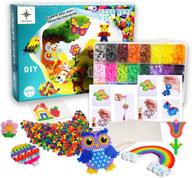 🎨 la ban collection perler beads kit – 5,200 pcs 5mm, 24 vibrant colors, includes 3 pegboards, 2 tweezers, and 5 ironing papers. ideal gift for 5-12 year olds logo