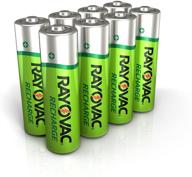🔋 long-lasting rayovac aa 8-pack rechargeable batteries, ld715-8op gene – versatile power solution logo