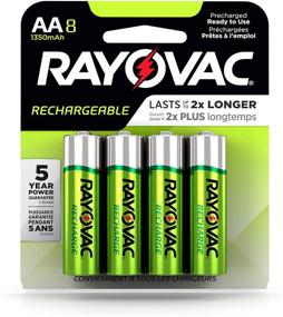 img 3 attached to 🔋 Long-lasting RAYOVAC AA 8-Pack RECHARGEABLE Batteries, LD715-8OP GENE – Versatile Power Solution