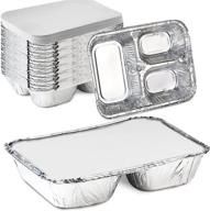compartment rectangular disposable aluminum containers logo