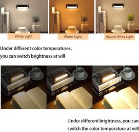 img 2 attached to 🔦 Versatile Touch Tap Light: Dimmable Book Light with 3 Color Temperatures for Reading, Closet, Cabinet, Makeup Mirror, Bedside & Study Lights