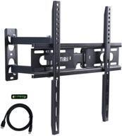 📺 full motion tv wall mount bracket - fits most 23-55 inch led, lcd, oled flat screen tvs - dual swivel arm for max vesa 400x400mm logo