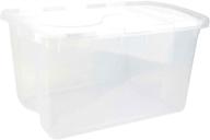 📦 sterilite 19148006 48-quart hinged lid storage box in black logo