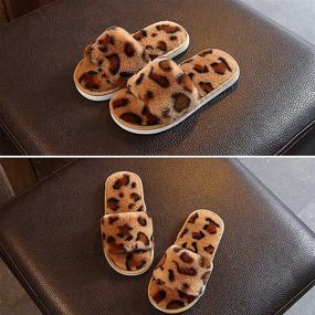 img 2 attached to Slippers Sandals Leopard Rainbow Numeric_13_Point_5 Boys' Shoes for Slippers